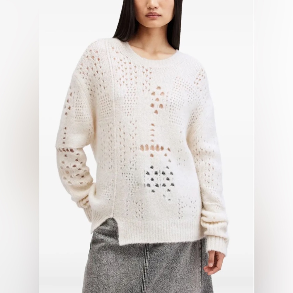 All Saints Winnie Jumper in Chalk White XS